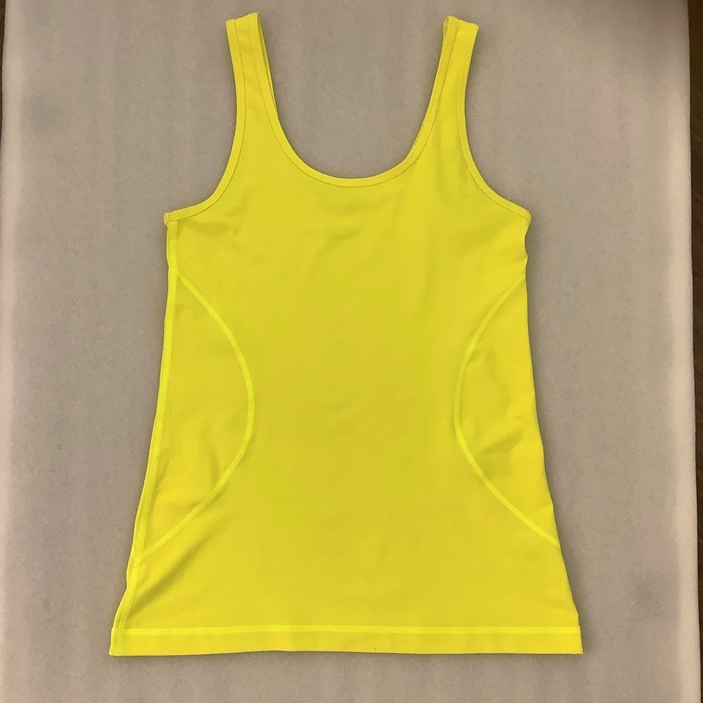 Zella Bight Yellow Activewear Tank Top, Size M